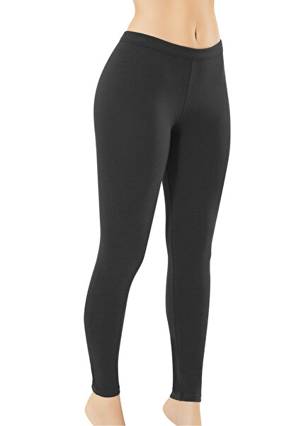 Bonnie Clyde Women's Modal Long and Thick Style Modal-Cotton Leggings Single Black - Black - Bcp1.Koo-4D13S4-Si
