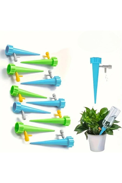 Wiforte 10'lu Set 1,5 Litre (Meşrubat) Şişelere Uyumlu Çiçek Saksı Sulama Apa...