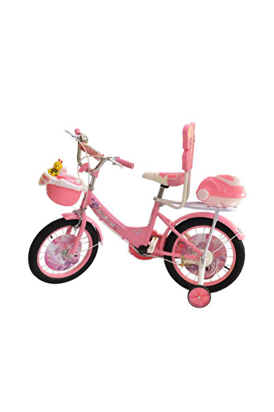 AF BABY United دراجة فراشة للبنات مقاس 16 بوصة مع سلة أمامية وحامل، للأعمار من 4 إلى 8 سنوات