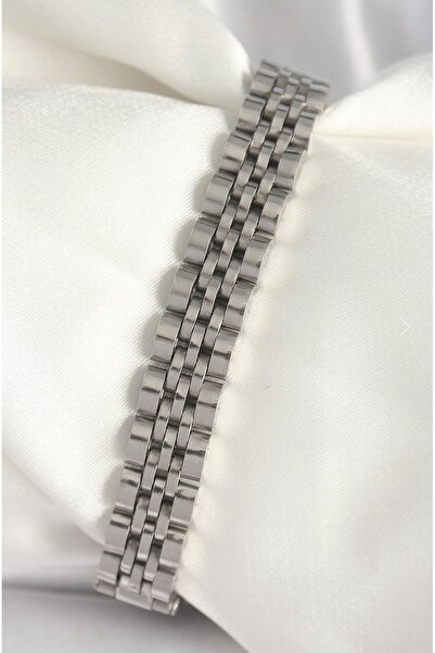 İnci 316L Çelik Gümüş Renk Zincir Model Erkek Bileklik