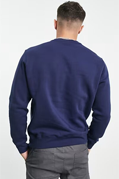 Nike Sportswear Club Crew Standart Kesim Lacivert Erkek Sweatshrit