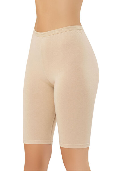 Bonnie Clyde Women's Modal Over-The-Knee Leggings Plain Style Jacquard Skin Single-Battal - Skin - Bcp1.Kod-Bha-L4133-Ten