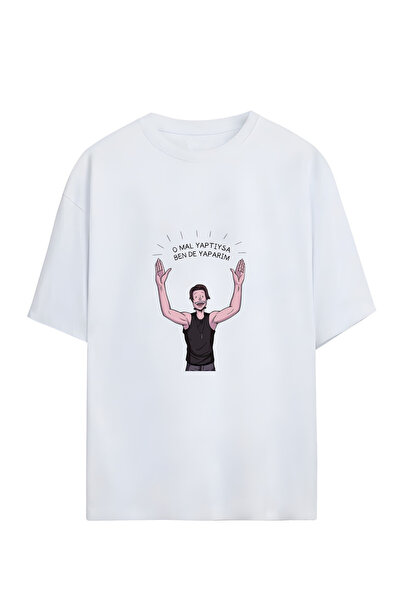 GraffTee تي شيرت قطني كبير الحجم للجنسين من MOTIVATION