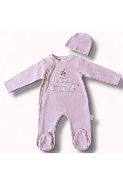 Pera Bebe Kız Bebek Pembe Tulum