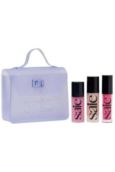 Sai مجموعة جلو المكونة من 3 قطع أحمر الخدود وأحمر الشفاه والهايلايتر من