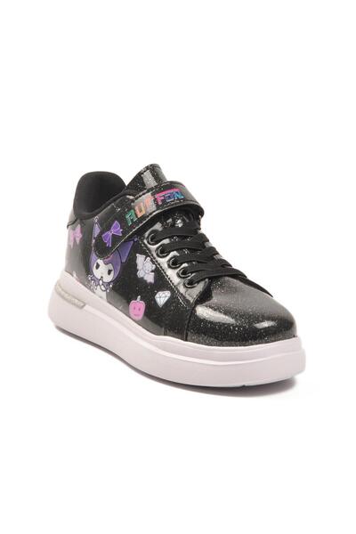 WALKWAY Ruffon 2540-K F Black Patent Leather-Silvery Seasonal Children's Sports Shoes