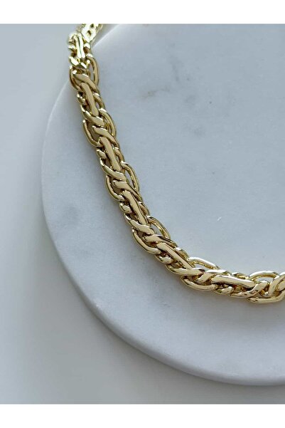 CHARMLUCKY Spiral Braided Chain Necklace