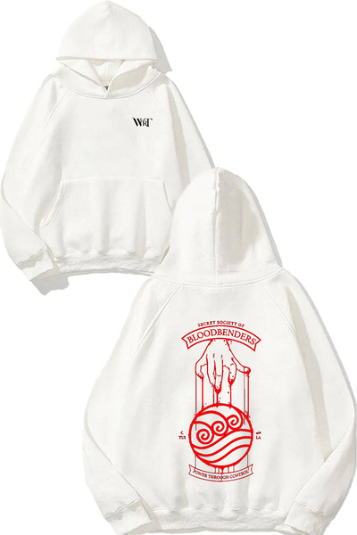 THEWERT Φούτερ με κουκούλα με στάμπα στο πίσω μέρος The Secret Society Design