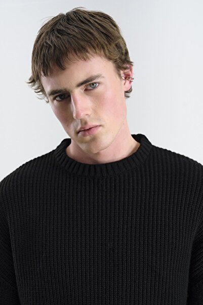 GIESTO Regular Fit Ribbed Knit Sweater