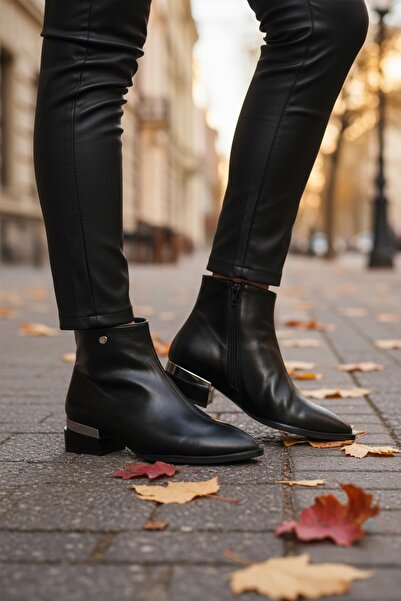 Pierre Cardin Pc-54991 Z Black Shiny Women's Boots