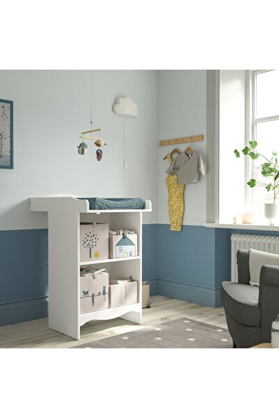 IKEA alt değiştirme masası, beyaz, raf ünitesiz