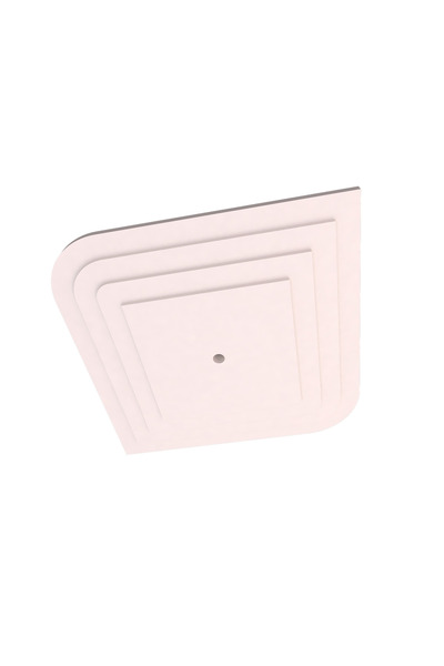 MOTİFPİYER Lamba Tavan Göbeği Düz-4k-model-kare-egri-dik-56cm-2 Adet