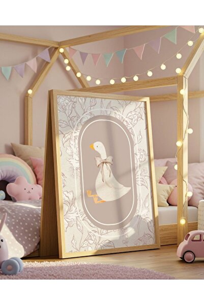 fuart.co Ördek Vintage Dijital Baskı Vintage Poster (Çerçevesiz)