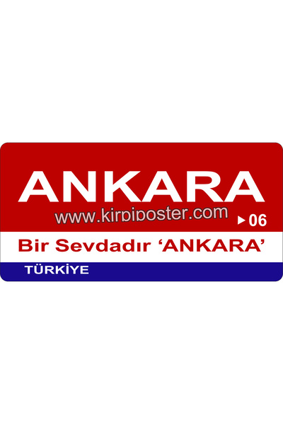 kirpi poster Ahşap Magnet Şehir-İl Plakalı Magnet-06x09cm - Ankara-06
