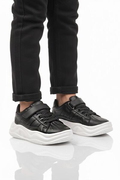 WALKWAY 2033 F Black-White Children's Sports Shoes