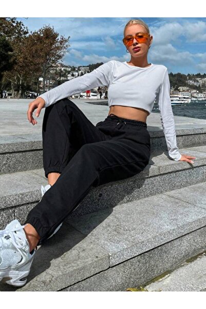 Le Vion بنطلون رياضي نسائي عصري بخصر عالٍ وتصميم مريح وفضفاض