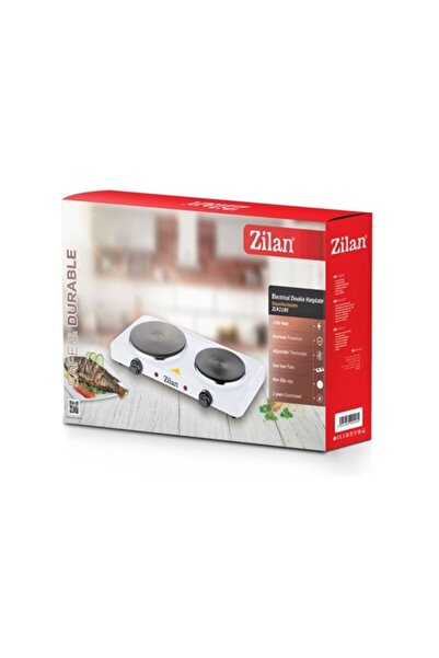 Zilan Electric hob, Zilan, ZLN2180, 2500 W, 2 zones, 5 levels, White-Stainless Steel-Black