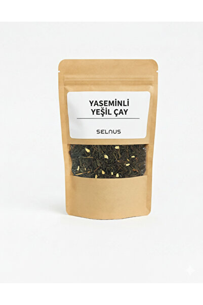 SELNUS Yeşil Çay ( Yaseminli ) 40 Gram Green Tea | Yasemin Çiçekleri ile Aromalandırılmış