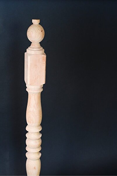 Zafer Aydın Ahşap ZFR-127, Balustru de capăt din fag, 1000mm x 70mm x 70mm