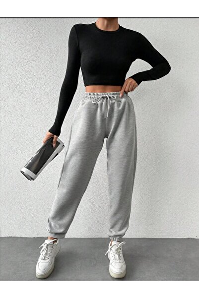 Le Vion Women's Fashion High Waist Seasonal Comfortable Fit Jogger Loose Swea...