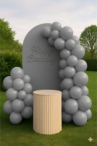Zayna's Gray Color Matte Balloon 12Inch 100 Pieces Pastel Balloon - Birthday Party Decorations Balloon
