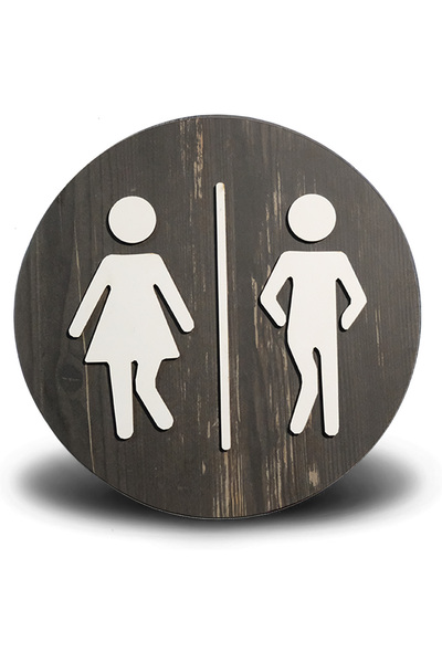 Ornavia Tuvalet Kapısı Tablosu,Kapı Aksesuarı,Kapı Tablosu