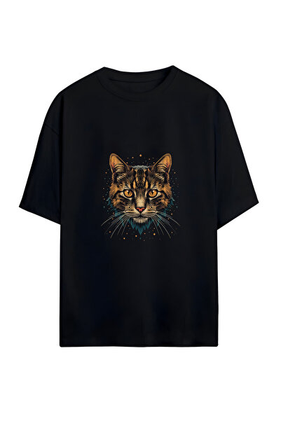 GraffTee تي شيرت قطني كبير الحجم للجنسين من CAT