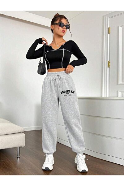 Le Vion Women's Fashion High Waist Seasonal Comfortable Fit Jogger Loose Swea...