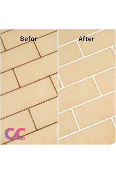 TrioStore Correction Marker for Tile Grout with White Paint and Spare Tip, 15 ml