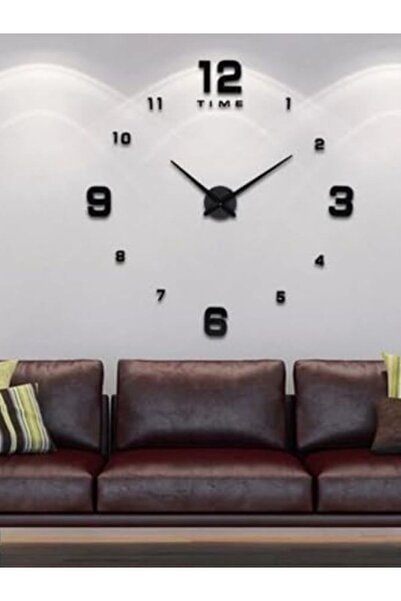 Emaazz LLC 3D Frameless Wall Clock – Modern DIY Wall Decoration | Stylish Home Décor & Gift for Relatives