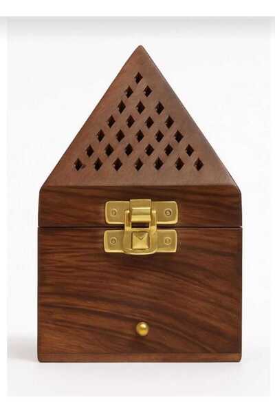 BEAUTY ROSE مبخرة خشبية هرمي