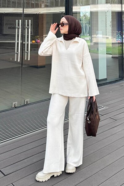 lamelif Κρέμα για ομορφιά με λεπτομέρεια γιακά, διπλό θυμιατό σετ