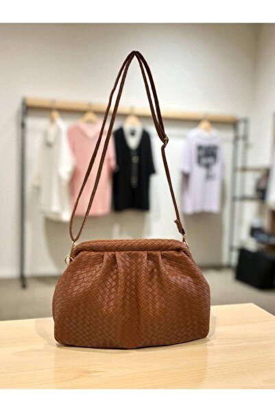 wikidayss Geantă de mână și de umăr tricotată cu model pentru femei