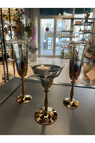 P&ORA PREMIUM KITCHEN PRODUCTS 3-Piece Titanium Special Day Glowing Glass