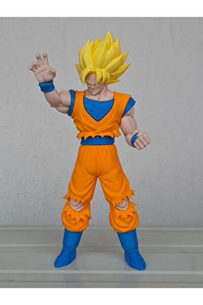 T.Gift 3D Son Goku Dragon Ball 23 cm Renkli Figür