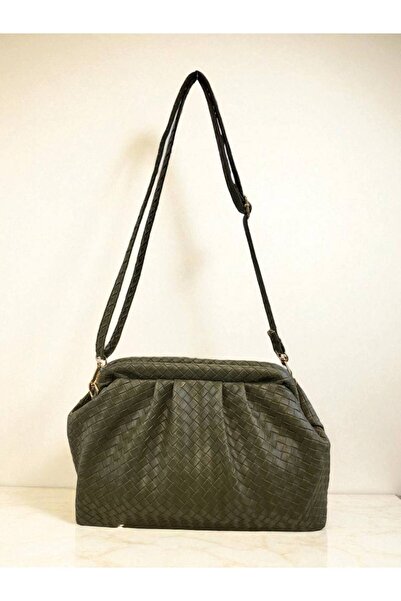 wikidayss Women's Knitted Patterned Hand and Shoulder Bag