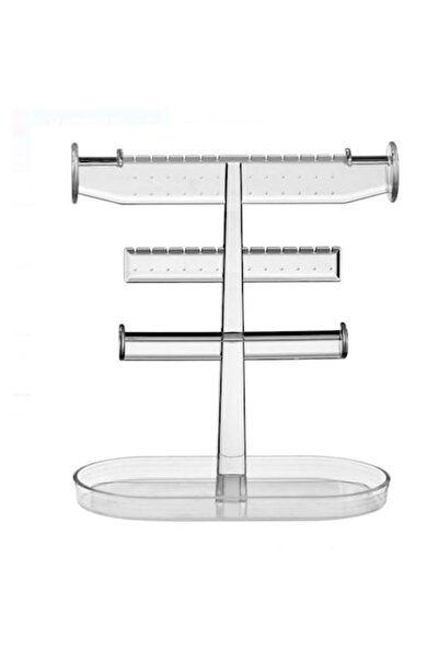 OEM Organizator de bijuterii ShopHome - Suport cu tavă pentru cercei, inele, ...