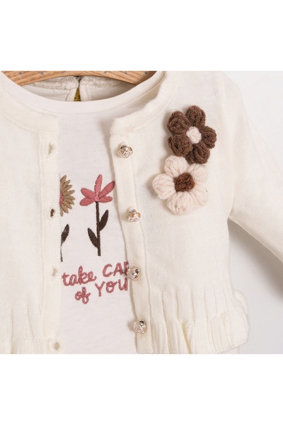 Öztürkpartievi Blumli 3-Piece Girls' Set