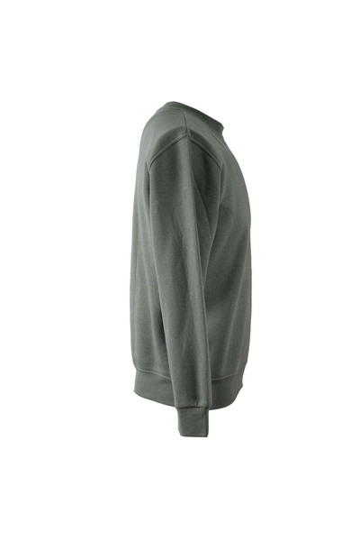 trender Ανδρικό φούτερ με λαιμόκοψη O, 3 νήματα, ανοιχτό πράσινο 5012