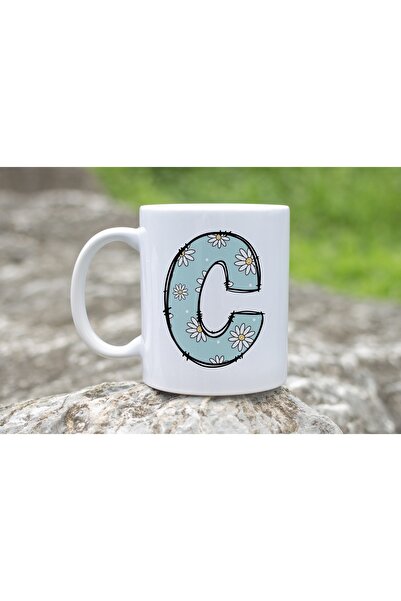 Beramussa كوب على شكل حرف C مزين بنقشة الأقحوان، كوب شاي وقهوة مزين بالزهور، ...