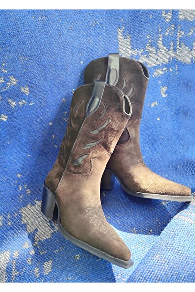 Of&Off KADIN HAKİKİ DERİ WESTERN ÇİZME