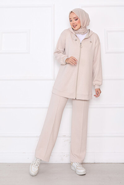 EBRUTESETTÜR طقم ملابس ناعم مزدوج بسحاب من سيربم