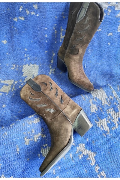 Of&Off KADIN HAKİKİ DERİ WESTERN ÇİZME