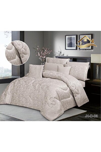 afkar ksa Jacquard Double Bedding Set, 8 Pieces, High Quality