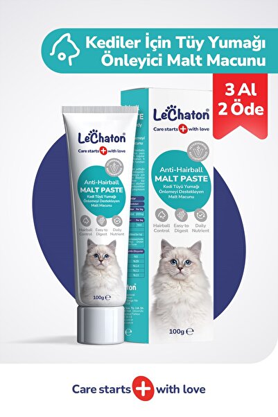 LeChaton Pet Care Kedi Tüy Yumağı Önleyici Malt Kedi Tüyü Döküm Dökülmesi Önl...