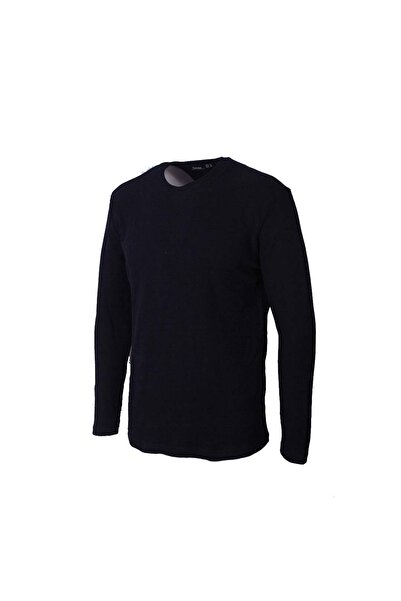 trender O Neck Waffle Indigo Men's Sweatshirt 5073-2