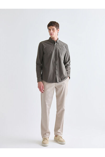 LC Waikiki Sparkling Selections from Shining Store |   Regular Fit Long Sleeve Dobby Men's Shirt