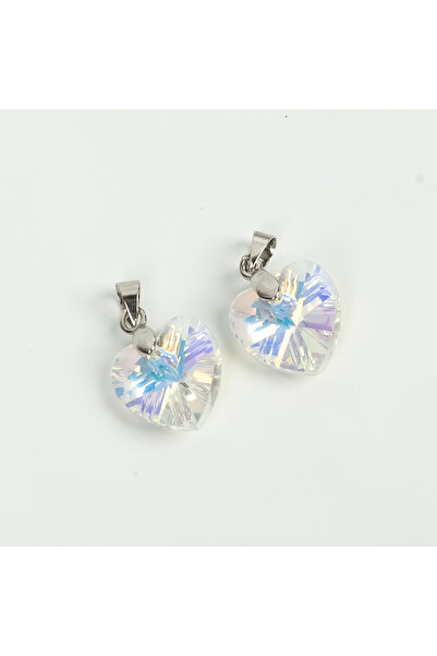 yfhobi 1 Adet - 14 mm Kalp Model 1. Kalite Taş Takı Aparatı, Şeffaf Janjanlı,...