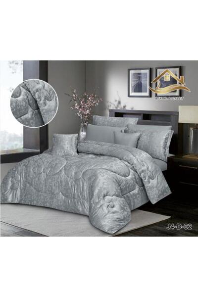 afkar ksa Premium Jacquard Bedding Set for Two - 8 Pieces