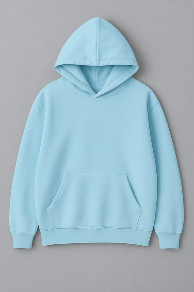 LORVEX Hanorac simplu unisex supradimensionat din bumbac tricou